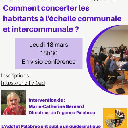 webinaire "comment concerter les habitants à l'échelle communale et intercommunale?"