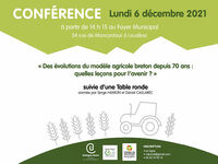 Revoir la conférence "Des évolutions du modèle agricole breton depuis 70 ans : quelles leçons pour l'avenir?"